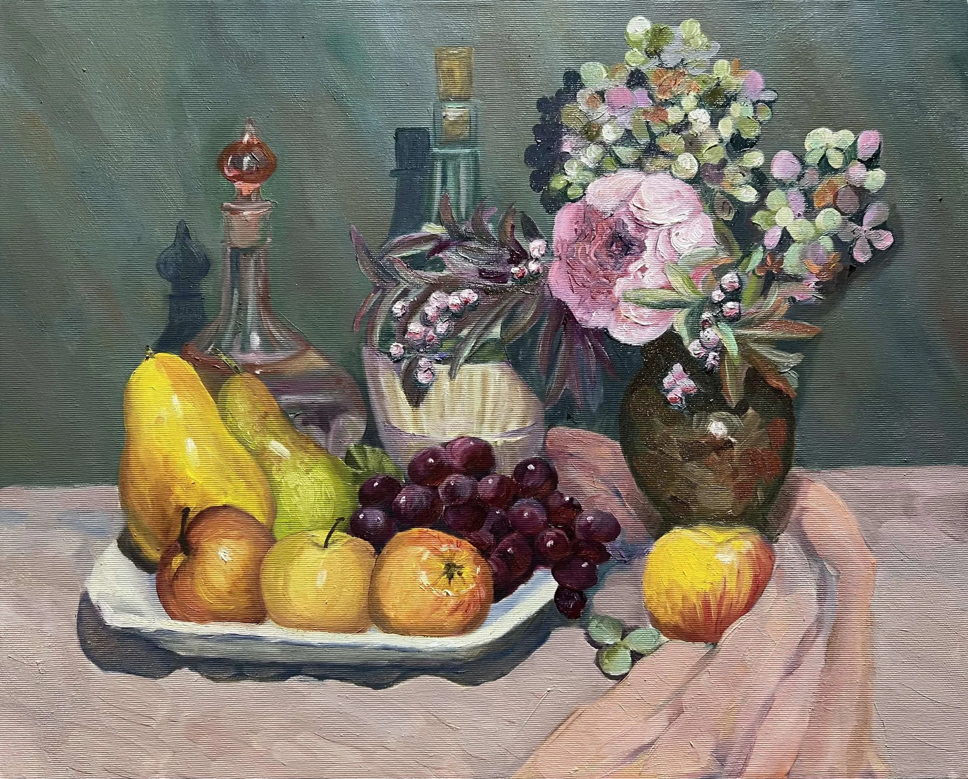 Фруктовый натюрморт. Масло, холст, 40 × 50 см
