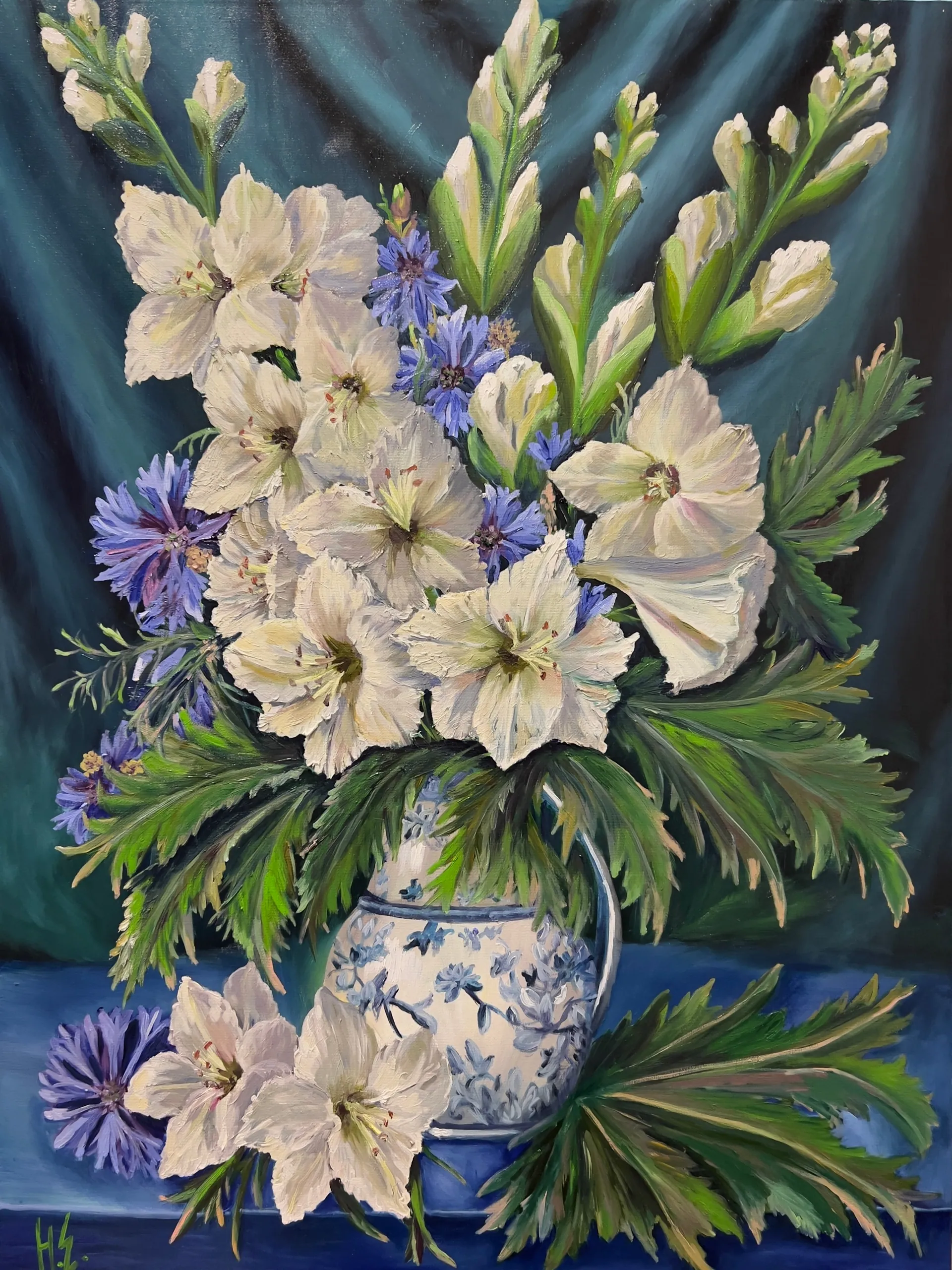 Гладиолусы. Масло, холст, 60 × 80 см
