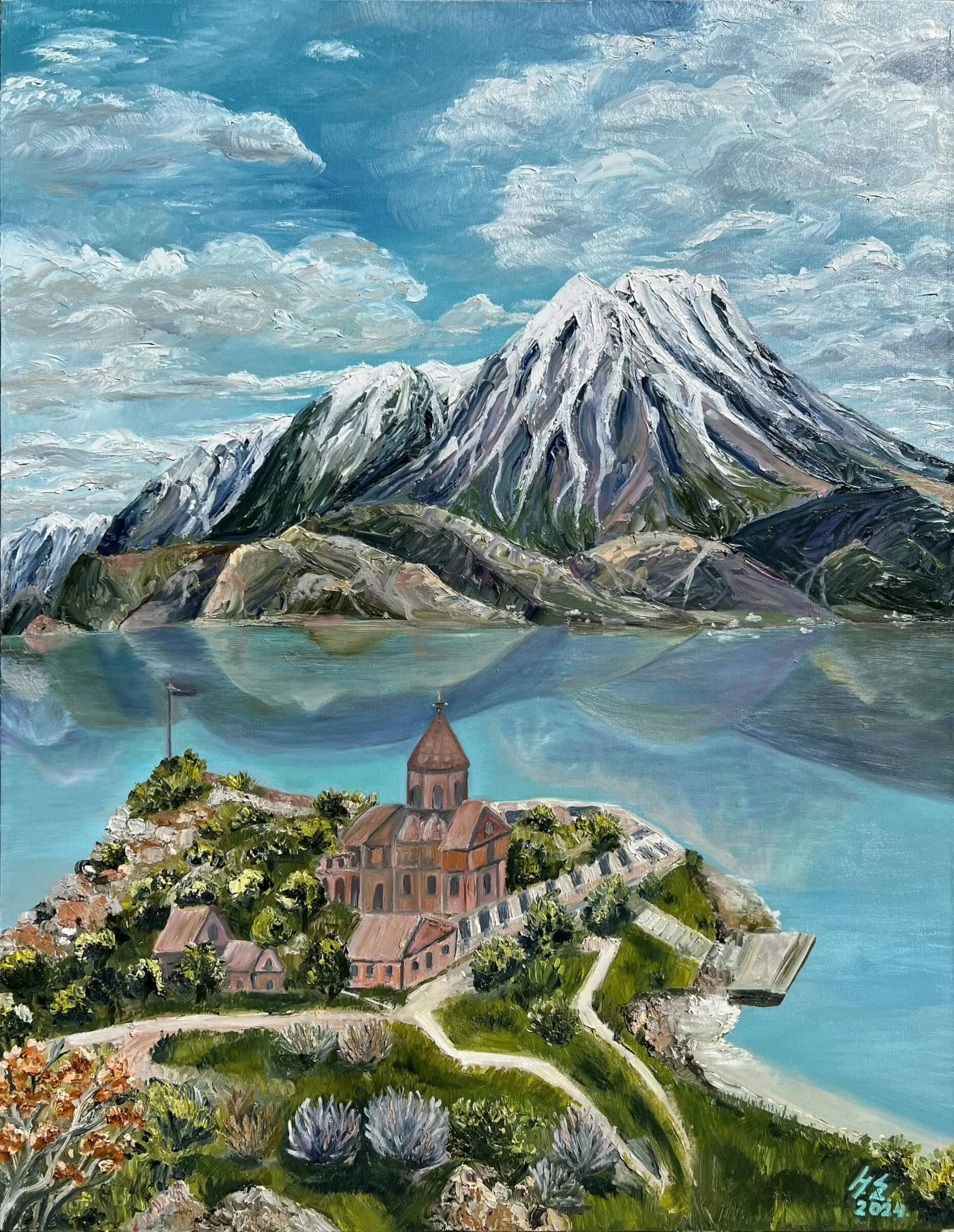 Гора Арарат. Масло, холст, 70 × 90 см