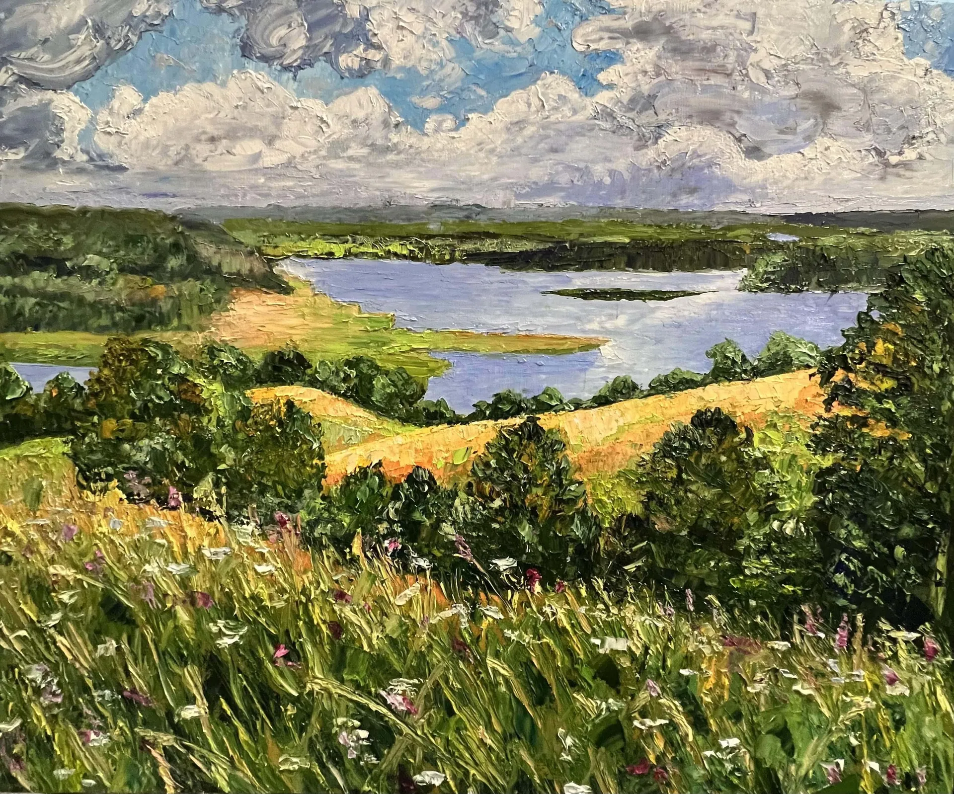 Родные просторы. Масло, холст, 60 × 70 см