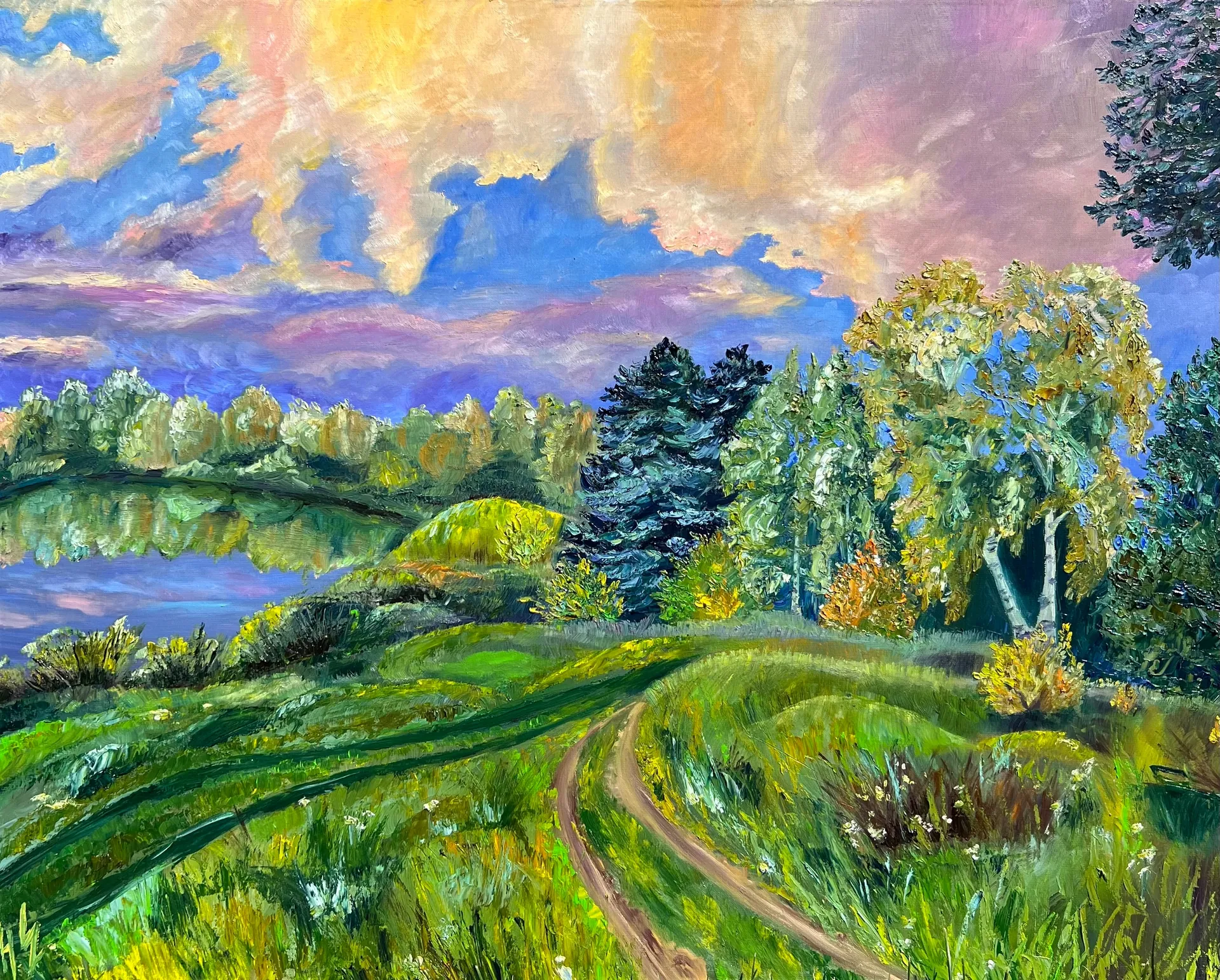 Fairy-tale Autumn. Technique to be confirmed, 80 × 100 cm