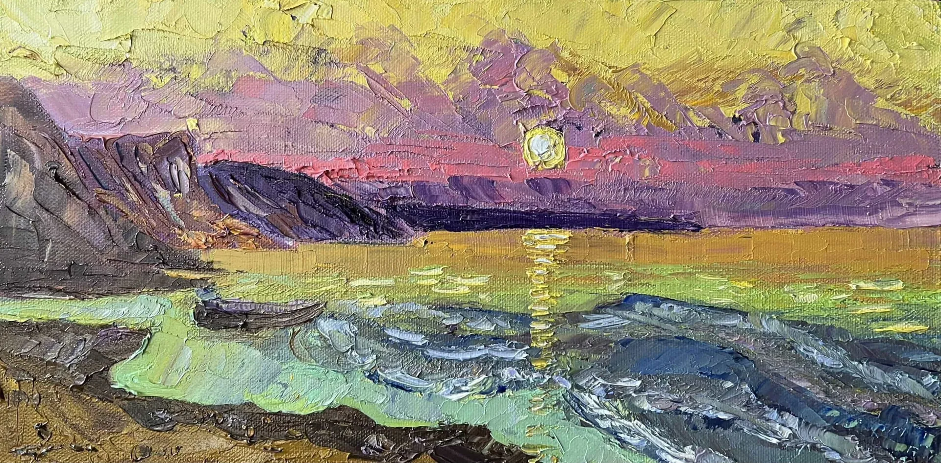 Закат на море